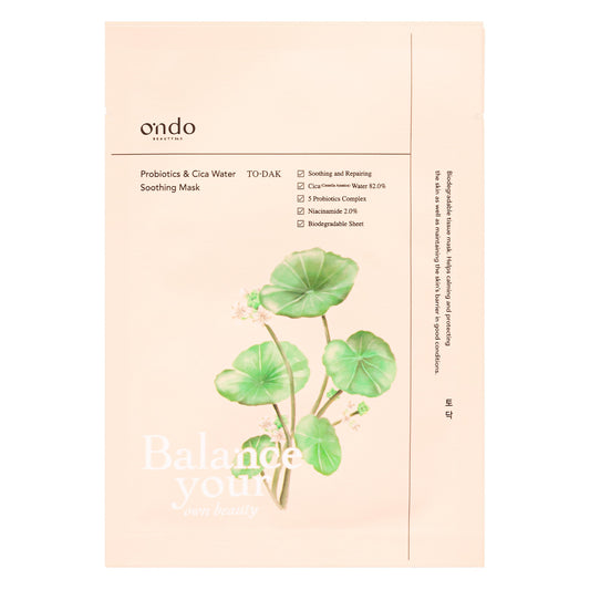 Probiotics & Cica Water Soothing Mask To-dak