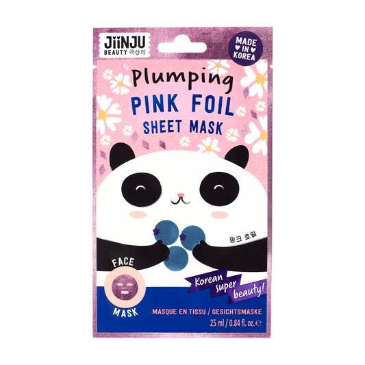 JinJu Sheet Face Mask Pink Foil